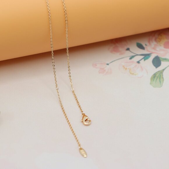 Rose Gold Butterfly Pendant Necklace with Crystal Accents , XPNL0169 - Picture 12 of 13